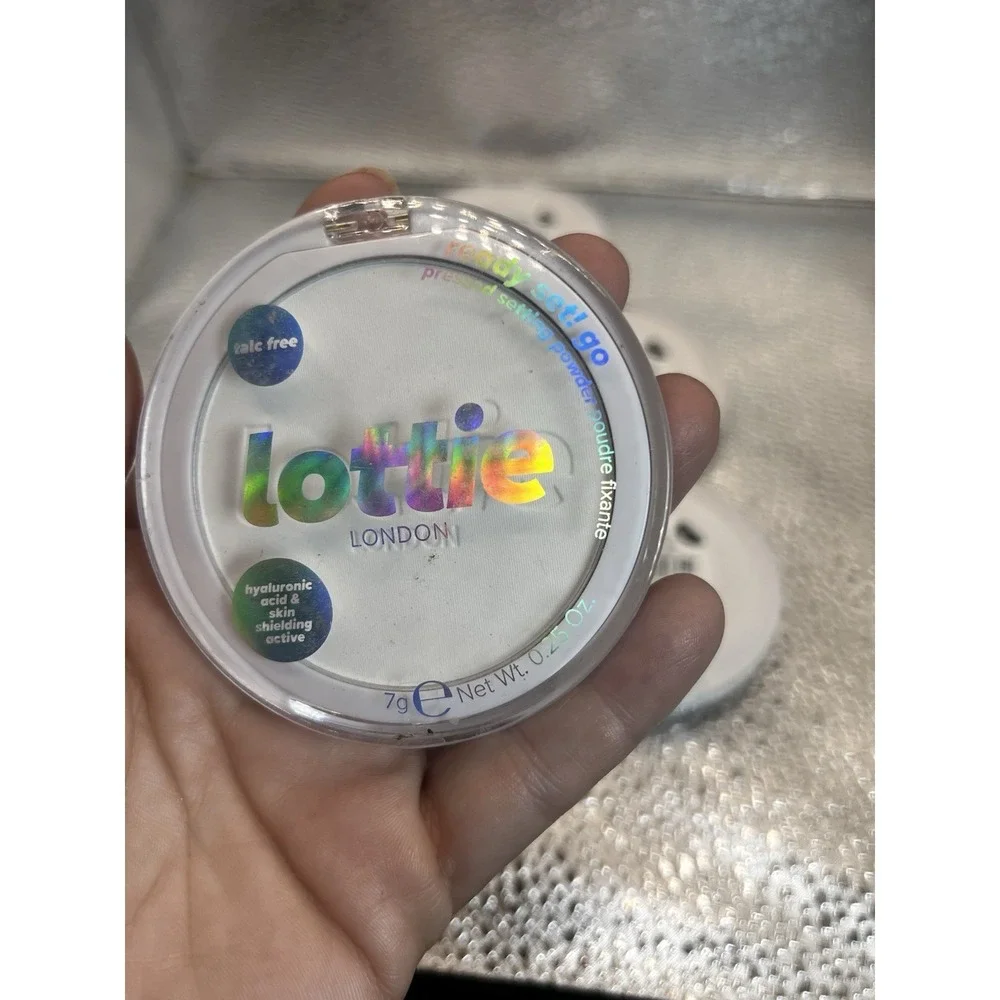 Lot Of 5 Lottie‎ London Ready Set Go Pressed Powder, True Translucent